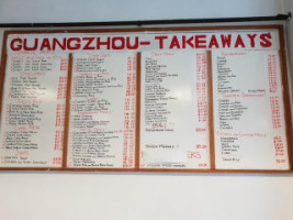 Guangzhou Takeaways menu