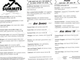 7 Summits Restaurant Bar menu