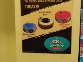 Ck's Bakery menu