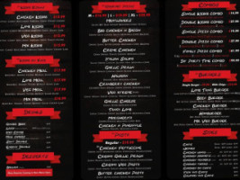 Coromandel Kebab House menu