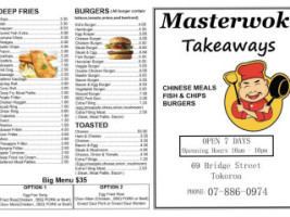 Master Wok Takeaways menu