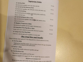 Tipparost Thai menu