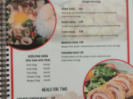 Food Talk menu