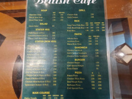 British Cafe menu