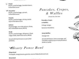 Mangroves Grill menu