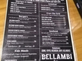 Bellambi menu