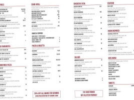 Baxter Tavern menu