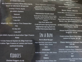 Burra Beach Eats menu