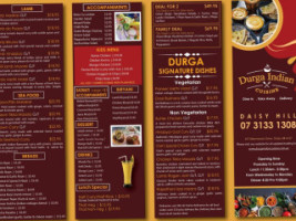 Durga Indian Cuisine Logan menu