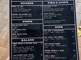 Hooper's Craft Eats menu