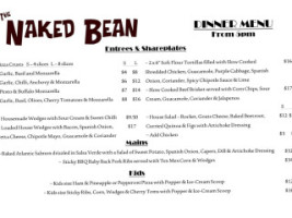 The Naked Bean menu