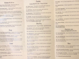 Chom Thai Cuisine menu