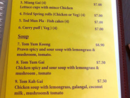 The Little Asian Cafe menu