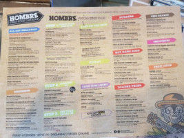 Hombre Mexican Cantina menu