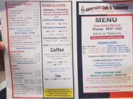 Happy Dayz Cafe Takeaway menu