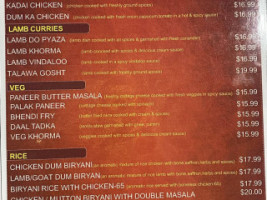 Deccan Flavours Surry Hills menu