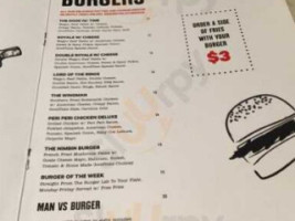 Goodtime Burguers menu