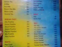 Sharma Dhaba menu