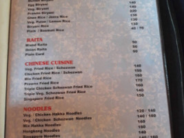 Valley View menu