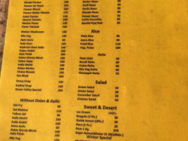 Dhaba Green Valley menu