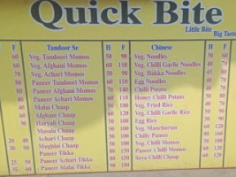 Momos Bite (quick Bite) menu