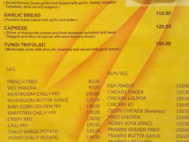 Hot Stuff menu