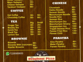 Mr Doughnut Pizza menu