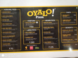 Oyalo Pizza menu