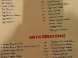 New Shan-e-punjab Dhaba menu