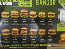 Burger Bangor Subang Otista menu