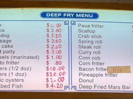 Stokes Valley Fish Supply menu