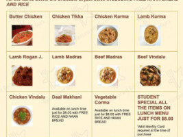 Curry To Go menu