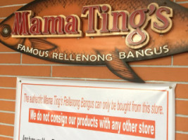 Mama Ting's Rellenong Bangus menu