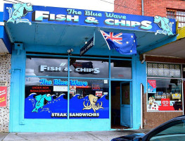 The Blue Wave Fish Chips outside