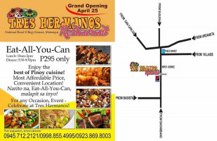 Tres Hermanos menu