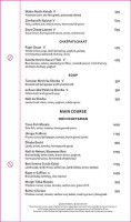 Saffron menu
