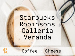 Starbucks Robinsons Galleria Veranda