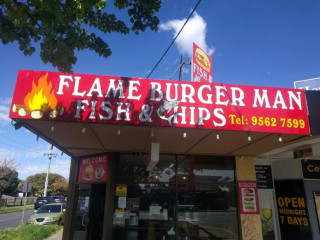 Flame Burger Man Cafe