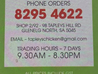 Tapleys Charcoal Chicken