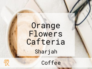 Orange Flowers Cafteria
