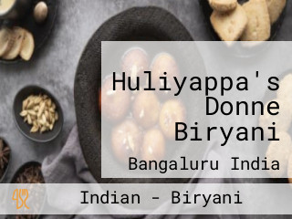 Huliyappa's Donne Biryani