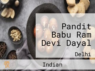 Pandit Babu Ram Devi Dayal