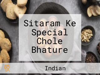 Sitaram Ke Special Chole Bhature