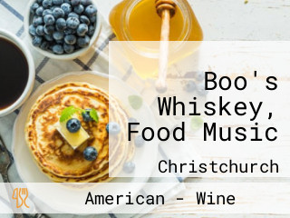 Boo's Whiskey, Food Music