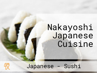 Nakayoshi Japanese Cuisine