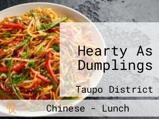 Hearty As Dumplings
