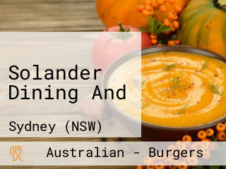 Solander Dining And