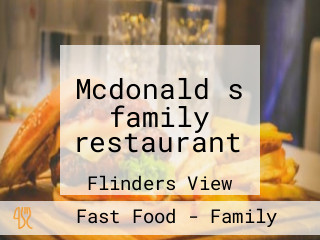 Mcdonald s family restaurant