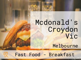 Mcdonald's Croydon Vic