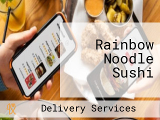 Rainbow Noodle Sushi